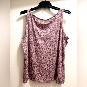 XL Jockey Mauve/Cream Patterned Tank Top